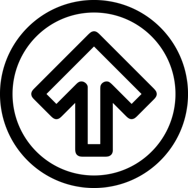 Siyah ve Beyaz Logo Simgesi PNG Biçimini Yükle. Web Sitesi Düğmesi, Mobil Uygulama Arayüzü, Dosya Aktarımı, Belge Paylaşımı, Bulut Depolama ve Veri Yedekleme için Minimalist Düz Tasarımlı Tek Renkli Ok Gönderme İşareti Grafiksel Elemanı