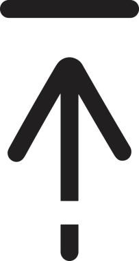 Siyah ve Beyaz Logo Simgesi PNG Biçimini Yükle. Web Sitesi Düğmesi, Mobil Uygulama Arayüzü, Dosya Aktarımı, Belge Paylaşımı, Bulut Depolama ve Veri Yedekleme için Minimalist Düz Tasarımlı Tek Renkli Ok Gönderme İşareti Grafiksel Elemanı