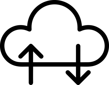 Siyah ve Beyaz Logo Simgesi PNG Biçimini Yükle. Web Sitesi Düğmesi, Mobil Uygulama Arayüzü, Dosya Aktarımı, Belge Paylaşımı, Bulut Depolama ve Veri Yedekleme için Minimalist Düz Tasarımlı Tek Renkli Ok Gönderme İşareti Grafiksel Elemanı