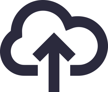 Siyah ve Beyaz Logo Simgesi PNG Biçimini Yükle. Web Sitesi Düğmesi, Mobil Uygulama Arayüzü, Dosya Aktarımı, Belge Paylaşımı, Bulut Depolama ve Veri Yedekleme için Minimalist Düz Tasarımlı Tek Renkli Ok Gönderme İşareti Grafiksel Elemanı