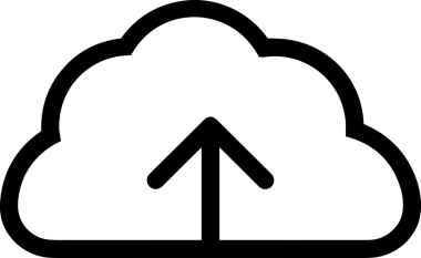 Siyah ve Beyaz Logo Simgesi PNG Biçimini Yükle. Web Sitesi Düğmesi, Mobil Uygulama Arayüzü, Dosya Aktarımı, Belge Paylaşımı, Bulut Depolama ve Veri Yedekleme için Minimalist Düz Tasarımlı Tek Renkli Ok Gönderme İşareti Grafiksel Elemanı