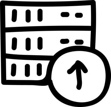 Siyah ve Beyaz Logo Simgesi PNG Biçimini Yükle. Web Sitesi Düğmesi, Mobil Uygulama Arayüzü, Dosya Aktarımı, Belge Paylaşımı, Bulut Depolama ve Veri Yedekleme için Minimalist Düz Tasarımlı Tek Renkli Ok Gönderme İşareti Grafiksel Elemanı