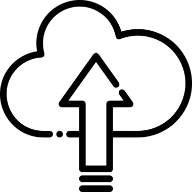 Siyah ve Beyaz Logo Simgesi PNG Biçimini Yükle. Web Sitesi Düğmesi, Mobil Uygulama Arayüzü, Dosya Aktarımı, Belge Paylaşımı, Bulut Depolama ve Veri Yedekleme için Minimalist Düz Tasarımlı Tek Renkli Ok Gönderme İşareti Grafiksel Elemanı