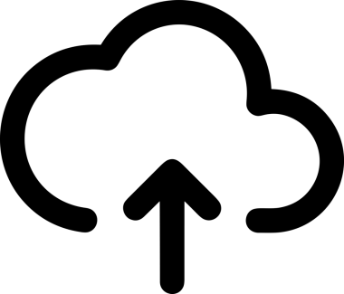 Siyah ve Beyaz Logo Simgesi PNG Biçimini Yükle. Web Sitesi Düğmesi, Mobil Uygulama Arayüzü, Dosya Aktarımı, Belge Paylaşımı, Bulut Depolama ve Veri Yedekleme için Minimalist Düz Tasarımlı Tek Renkli Ok Gönderme İşareti Grafiksel Elemanı