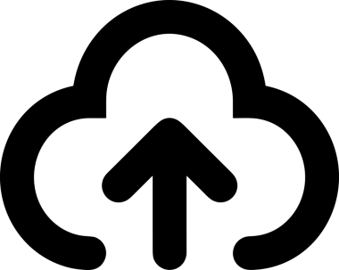 Siyah ve Beyaz Logo Simgesi PNG Biçimini Yükle. Web Sitesi Düğmesi, Mobil Uygulama Arayüzü, Dosya Aktarımı, Belge Paylaşımı, Bulut Depolama ve Veri Yedekleme için Minimalist Düz Tasarımlı Tek Renkli Ok Gönderme İşareti Grafiksel Elemanı