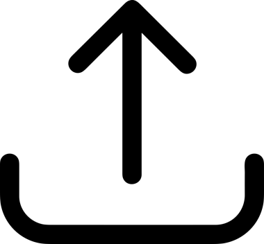 Siyah ve Beyaz Logo Simgesi PNG Biçimini Yükle. Web Sitesi Düğmesi, Mobil Uygulama Arayüzü, Dosya Aktarımı, Belge Paylaşımı, Bulut Depolama ve Veri Yedekleme için Minimalist Düz Tasarımlı Tek Renkli Ok Gönderme İşareti Grafiksel Elemanı