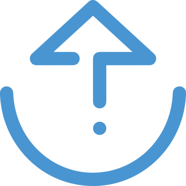 Siyah ve Beyaz Logo Simgesi PNG Biçimini Yükle. Web Sitesi Düğmesi, Mobil Uygulama Arayüzü, Dosya Aktarımı, Belge Paylaşımı, Bulut Depolama ve Veri Yedekleme için Minimalist Düz Tasarımlı Tek Renkli Ok Gönderme İşareti Grafiksel Elemanı