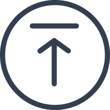 Siyah ve Beyaz Logo Simgesi PNG Biçimini Yükle. Web Sitesi Düğmesi, Mobil Uygulama Arayüzü, Dosya Aktarımı, Belge Paylaşımı, Bulut Depolama ve Veri Yedekleme için Minimalist Düz Tasarımlı Tek Renkli Ok Gönderme İşareti Grafiksel Elemanı