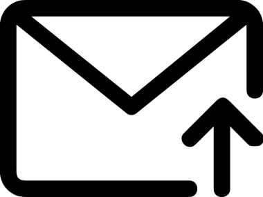 Siyah ve Beyaz Logo Simgesi PNG Biçimini Yükle. Web Sitesi Düğmesi, Mobil Uygulama Arayüzü, Dosya Aktarımı, Belge Paylaşımı, Bulut Depolama ve Veri Yedekleme için Minimalist Düz Tasarımlı Tek Renkli Ok Gönderme İşareti Grafiksel Elemanı