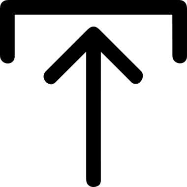 Siyah ve Beyaz Logo Simgesi PNG Biçimini Yükle. Web Sitesi Düğmesi, Mobil Uygulama Arayüzü, Dosya Aktarımı, Belge Paylaşımı, Bulut Depolama ve Veri Yedekleme için Minimalist Düz Tasarımlı Tek Renkli Ok Gönderme İşareti Grafiksel Elemanı