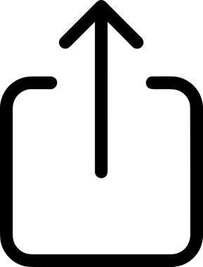 Siyah ve Beyaz Logo Simgesi PNG Biçimini Yükle. Web Sitesi Düğmesi, Mobil Uygulama Arayüzü, Dosya Aktarımı, Belge Paylaşımı, Bulut Depolama ve Veri Yedekleme için Minimalist Düz Tasarımlı Tek Renkli Ok Gönderme İşareti Grafiksel Elemanı