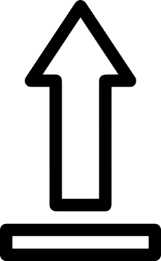 Siyah ve Beyaz Logo Simgesi PNG Biçimini Yükle. Web Sitesi Düğmesi, Mobil Uygulama Arayüzü, Dosya Aktarımı, Belge Paylaşımı, Bulut Depolama ve Veri Yedekleme için Minimalist Düz Tasarımlı Tek Renkli Ok Gönderme İşareti Grafiksel Elemanı