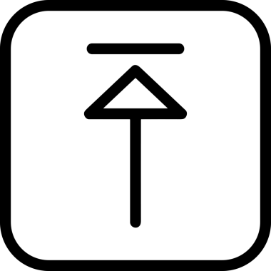Siyah ve Beyaz Logo Simgesi PNG Biçimini Yükle. Web Sitesi Düğmesi, Mobil Uygulama Arayüzü, Dosya Aktarımı, Belge Paylaşımı, Bulut Depolama ve Veri Yedekleme için Minimalist Düz Tasarımlı Tek Renkli Ok Gönderme İşareti Grafiksel Elemanı