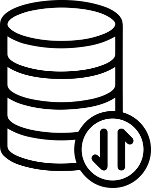 Siyah ve Beyaz Logo Simgesi PNG Biçimini Yükle. Web Sitesi Düğmesi, Mobil Uygulama Arayüzü, Dosya Aktarımı, Belge Paylaşımı, Bulut Depolama ve Veri Yedekleme için Minimalist Düz Tasarımlı Tek Renkli Ok Gönderme İşareti Grafiksel Elemanı
