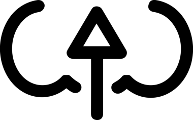 Siyah ve Beyaz Logo Simgesi PNG Biçimini Yükle. Web Sitesi Düğmesi, Mobil Uygulama Arayüzü, Dosya Aktarımı, Belge Paylaşımı, Bulut Depolama ve Veri Yedekleme için Minimalist Düz Tasarımlı Tek Renkli Ok Gönderme İşareti Grafiksel Elemanı