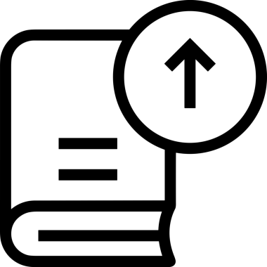 Siyah ve Beyaz Logo Simgesi PNG Biçimini Yükle. Web Sitesi Düğmesi, Mobil Uygulama Arayüzü, Dosya Aktarımı, Belge Paylaşımı, Bulut Depolama ve Veri Yedekleme için Minimalist Düz Tasarımlı Tek Renkli Ok Gönderme İşareti Grafiksel Elemanı
