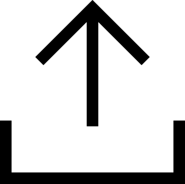 Siyah ve Beyaz Logo Simgesi PNG Biçimini Yükle. Web Sitesi Düğmesi, Mobil Uygulama Arayüzü, Dosya Aktarımı, Belge Paylaşımı, Bulut Depolama ve Veri Yedekleme için Minimalist Düz Tasarımlı Tek Renkli Ok Gönderme İşareti Grafiksel Elemanı