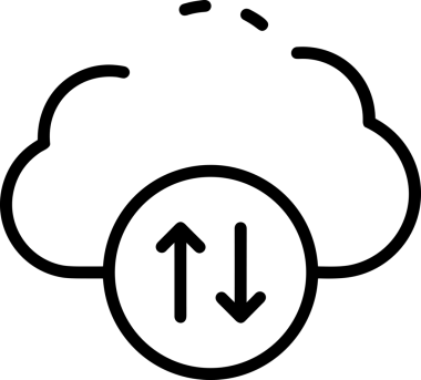 Siyah ve Beyaz Logo Simgesi PNG Biçimini Yükle. Web Sitesi Düğmesi, Mobil Uygulama Arayüzü, Dosya Aktarımı, Belge Paylaşımı, Bulut Depolama ve Veri Yedekleme için Minimalist Düz Tasarımlı Tek Renkli Ok Gönderme İşareti Grafiksel Elemanı