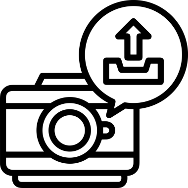 Siyah ve Beyaz Logo Simgesi PNG Biçimini Yükle. Web Sitesi Düğmesi, Mobil Uygulama Arayüzü, Dosya Aktarımı, Belge Paylaşımı, Bulut Depolama ve Veri Yedekleme için Minimalist Düz Tasarımlı Tek Renkli Ok Gönderme İşareti Grafiksel Elemanı