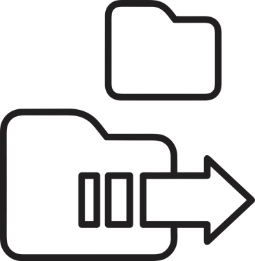 Siyah ve Beyaz Logo Simgesi PNG Biçimini Yükle. Web Sitesi Düğmesi, Mobil Uygulama Arayüzü, Dosya Aktarımı, Belge Paylaşımı, Bulut Depolama ve Veri Yedekleme için Minimalist Düz Tasarımlı Tek Renkli Ok Gönderme İşareti Grafiksel Elemanı