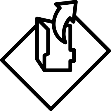 Siyah ve Beyaz Logo Simgesi PNG Biçimini Yükle. Web Sitesi Düğmesi, Mobil Uygulama Arayüzü, Dosya Aktarımı, Belge Paylaşımı, Bulut Depolama ve Veri Yedekleme için Minimalist Düz Tasarımlı Tek Renkli Ok Gönderme İşareti Grafiksel Elemanı