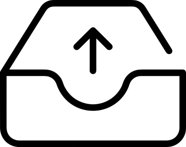 Siyah ve Beyaz Logo Simgesi PNG Biçimini Yükle. Web Sitesi Düğmesi, Mobil Uygulama Arayüzü, Dosya Aktarımı, Belge Paylaşımı, Bulut Depolama ve Veri Yedekleme için Minimalist Düz Tasarımlı Tek Renkli Ok Gönderme İşareti Grafiksel Elemanı