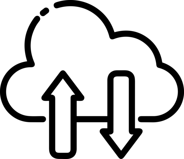 Siyah ve Beyaz Logo Simgesi PNG Biçimini Yükle. Web Sitesi Düğmesi, Mobil Uygulama Arayüzü, Dosya Aktarımı, Belge Paylaşımı, Bulut Depolama ve Veri Yedekleme için Minimalist Düz Tasarımlı Tek Renkli Ok Gönderme İşareti Grafiksel Elemanı