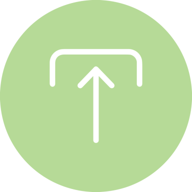 Siyah ve Beyaz Logo Simgesi PNG Biçimini Yükle. Web Sitesi Düğmesi, Mobil Uygulama Arayüzü, Dosya Aktarımı, Belge Paylaşımı, Bulut Depolama ve Veri Yedekleme için Minimalist Düz Tasarımlı Tek Renkli Ok Gönderme İşareti Grafiksel Elemanı