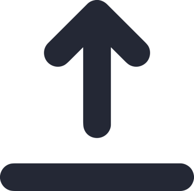 Siyah ve Beyaz Logo Simgesi PNG Biçimini Yükle. Web Sitesi Düğmesi, Mobil Uygulama Arayüzü, Dosya Aktarımı, Belge Paylaşımı, Bulut Depolama ve Veri Yedekleme için Minimalist Düz Tasarımlı Tek Renkli Ok Gönderme İşareti Grafiksel Elemanı