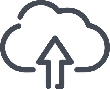 Siyah ve Beyaz Logo Simgesi PNG Biçimini Yükle. Web Sitesi Düğmesi, Mobil Uygulama Arayüzü, Dosya Aktarımı, Belge Paylaşımı, Bulut Depolama ve Veri Yedekleme için Minimalist Düz Tasarımlı Tek Renkli Ok Gönderme İşareti Grafiksel Elemanı