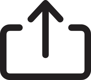 Siyah ve Beyaz Logo Simgesi PNG Biçimini Yükle. Web Sitesi Düğmesi, Mobil Uygulama Arayüzü, Dosya Aktarımı, Belge Paylaşımı, Bulut Depolama ve Veri Yedekleme için Minimalist Düz Tasarımlı Tek Renkli Ok Gönderme İşareti Grafiksel Elemanı