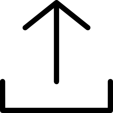 Siyah ve Beyaz Logo Simgesi PNG Biçimini Yükle. Web Sitesi Düğmesi, Mobil Uygulama Arayüzü, Dosya Aktarımı, Belge Paylaşımı, Bulut Depolama ve Veri Yedekleme için Minimalist Düz Tasarımlı Tek Renkli Ok Gönderme İşareti Grafiksel Elemanı