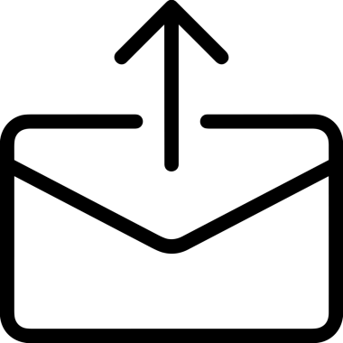 Siyah ve Beyaz Logo Simgesi PNG Biçimini Yükle. Web Sitesi Düğmesi, Mobil Uygulama Arayüzü, Dosya Aktarımı, Belge Paylaşımı, Bulut Depolama ve Veri Yedekleme için Minimalist Düz Tasarımlı Tek Renkli Ok Gönderme İşareti Grafiksel Elemanı