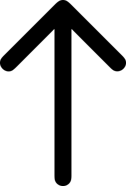 Siyah ve Beyaz Logo Simgesi PNG Biçimini Yükle. Web Sitesi Düğmesi, Mobil Uygulama Arayüzü, Dosya Aktarımı, Belge Paylaşımı, Bulut Depolama ve Veri Yedekleme için Minimalist Düz Tasarımlı Tek Renkli Ok Gönderme İşareti Grafiksel Elemanı