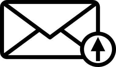 Siyah ve Beyaz Logo Simgesi PNG Biçimini Yükle. Web Sitesi Düğmesi, Mobil Uygulama Arayüzü, Dosya Aktarımı, Belge Paylaşımı, Bulut Depolama ve Veri Yedekleme için Minimalist Düz Tasarımlı Tek Renkli Ok Gönderme İşareti Grafiksel Elemanı