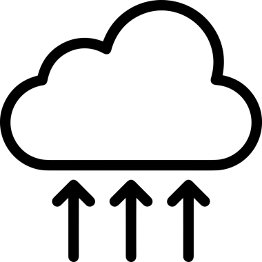 Siyah ve Beyaz Logo Simgesi PNG Biçimini Yükle. Web Sitesi Düğmesi, Mobil Uygulama Arayüzü, Dosya Aktarımı, Belge Paylaşımı, Bulut Depolama ve Veri Yedekleme için Minimalist Düz Tasarımlı Tek Renkli Ok Gönderme İşareti Grafiksel Elemanı