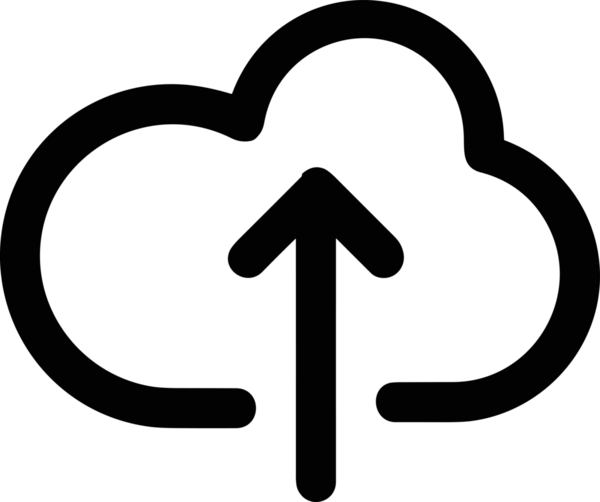 Siyah ve Beyaz Logo Simgesi PNG Biçimini Yükle. Web Sitesi Düğmesi, Mobil Uygulama Arayüzü, Dosya Aktarımı, Belge Paylaşımı, Bulut Depolama ve Veri Yedekleme için Minimalist Düz Tasarımlı Tek Renkli Ok Gönderme İşareti Grafiksel Elemanı