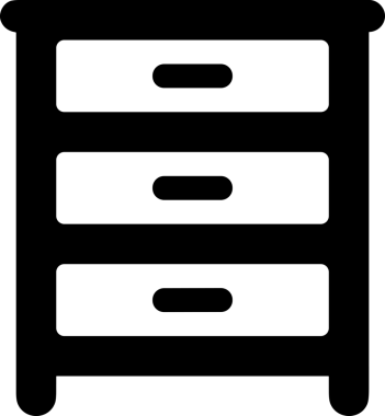 PNG biçiminde siyah ve beyaz depolama simgesi basit düz tasarım depolama depolama konteynırı arşiv kutusu arşiv hattı sanat izole vektör ilüstrasyonu dosya kabine organizasyon simgesi simgesi için dijital grafik ögesi