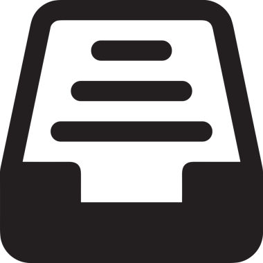 PNG biçiminde siyah ve beyaz depolama simgesi basit düz tasarım depolama depolama konteynırı arşiv kutusu arşiv hattı sanat izole vektör ilüstrasyonu dosya kabine organizasyon simgesi simgesi için dijital grafik ögesi