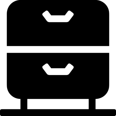 PNG biçiminde siyah ve beyaz depolama simgesi basit düz tasarım depolama depolama konteynırı arşiv kutusu arşiv hattı sanat izole vektör ilüstrasyonu dosya kabine organizasyon simgesi simgesi için dijital grafik ögesi