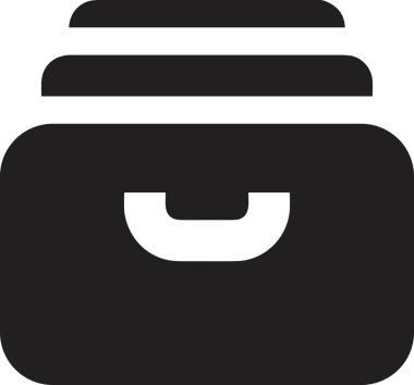 PNG biçiminde siyah ve beyaz depolama simgesi basit düz tasarım depolama depolama konteynırı arşiv kutusu arşiv hattı sanat izole vektör ilüstrasyonu dosya kabine organizasyon simgesi simgesi için dijital grafik ögesi