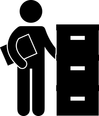 PNG biçiminde siyah ve beyaz depolama simgesi basit düz tasarım depolama depolama konteynırı arşiv kutusu arşiv hattı sanat izole vektör ilüstrasyonu dosya kabine organizasyon simgesi simgesi için dijital grafik ögesi