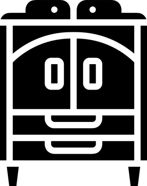 PNG biçiminde siyah ve beyaz depolama simgesi basit düz tasarım depolama depolama konteynırı arşiv kutusu arşiv hattı sanat izole vektör ilüstrasyonu dosya kabine organizasyon simgesi simgesi için dijital grafik ögesi