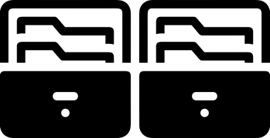 PNG biçiminde siyah ve beyaz depolama simgesi basit düz tasarım depolama depolama konteynırı arşiv kutusu arşiv hattı sanat izole vektör ilüstrasyonu dosya kabine organizasyon simgesi simgesi için dijital grafik ögesi