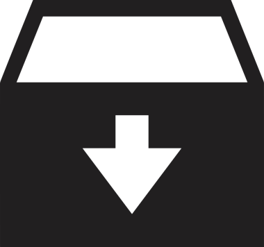 PNG biçiminde siyah ve beyaz depolama simgesi basit düz tasarım depolama depolama konteynırı arşiv kutusu arşiv hattı sanat izole vektör ilüstrasyonu dosya kabine organizasyon simgesi simgesi için dijital grafik ögesi