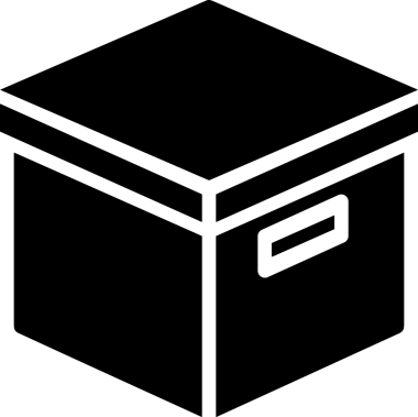 Siyah ve beyaz depolama ana hatları simgesi PNG biçiminde basit düz tasarım depolama kutusu kutucuğu kutucuğu kutusu arşivi minimalist çizgi sanat izole vektör ilüstrasyonu dosya organizasyonu simgesi için dijital grafik ögesi