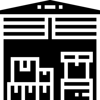 Siyah ve beyaz depolama ana hatları simgesi PNG biçiminde basit düz tasarım depolama kutusu kutucuğu kutucuğu kutusu arşivi minimalist çizgi sanat izole vektör ilüstrasyonu dosya organizasyonu simgesi için dijital grafik ögesi