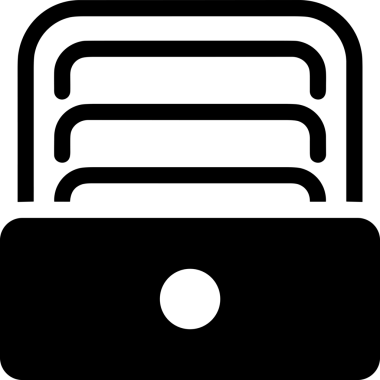 Siyah ve beyaz depolama ana hatları simgesi PNG biçiminde basit düz tasarım depolama kutusu kutucuğu kutucuğu kutusu arşivi minimalist çizgi sanat izole vektör ilüstrasyonu dosya organizasyonu simgesi için dijital grafik ögesi