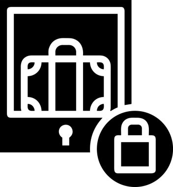 Siyah ve beyaz depolama ana hatları simgesi PNG biçiminde basit düz tasarım depolama kutusu kutucuğu kutucuğu kutusu arşivi minimalist çizgi sanat izole vektör ilüstrasyonu dosya organizasyonu simgesi için dijital grafik ögesi