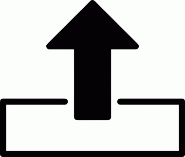 Upload icon symbol black and white PNG format simple vector illustration representing file sharing data transfer cloud storage synchronization and digital communication suitable for modern web design app interface user experience